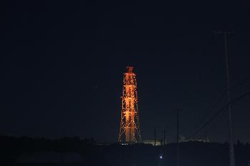原町火力発電所ライトアップの写真
