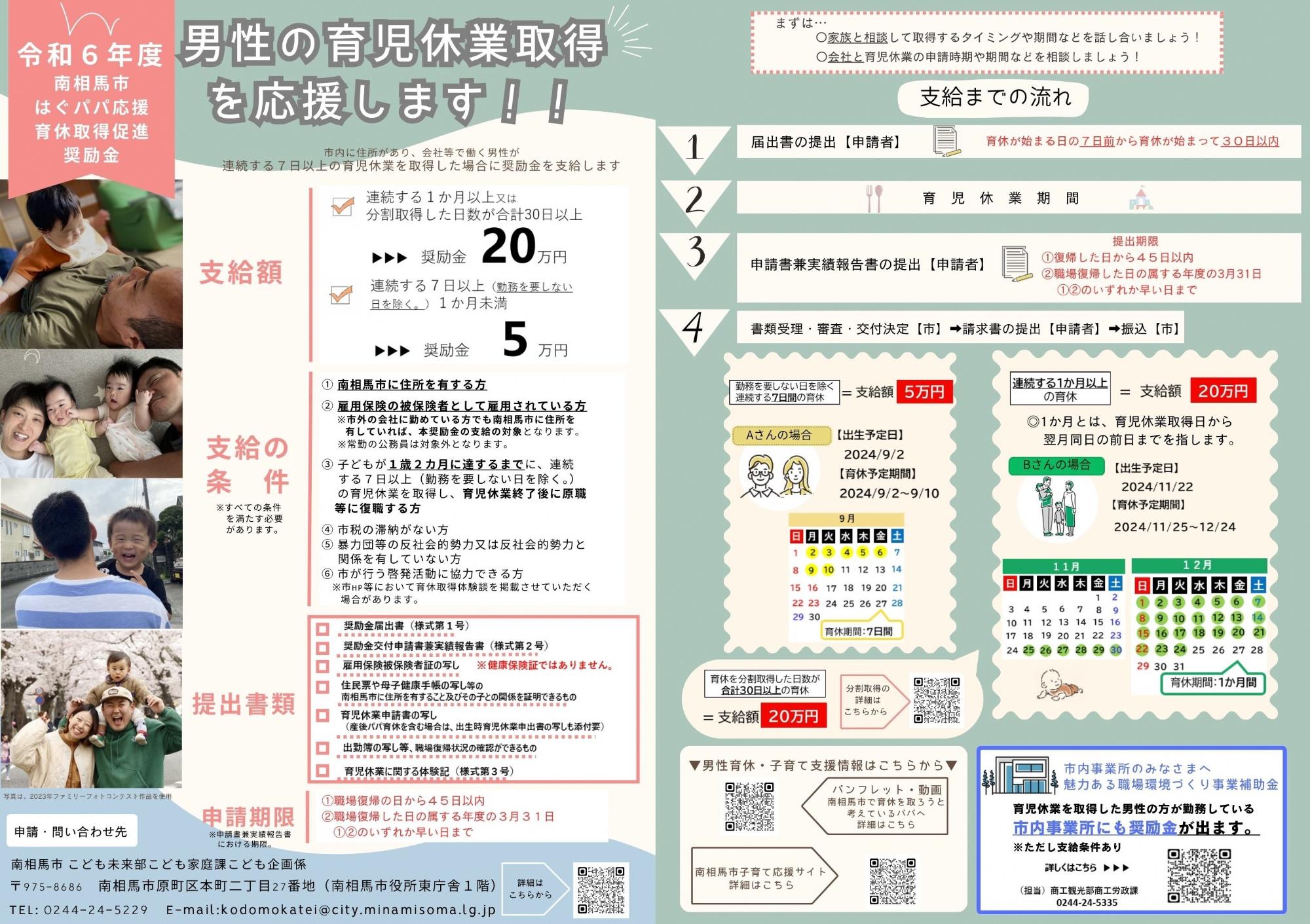 令和6年度はぐパパ育休取得促進奨励金