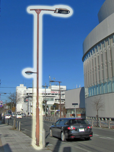道路照明灯の写真