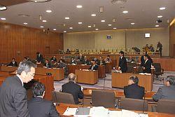 市議会定例会開催中の写真
