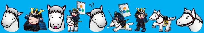 南相馬市のキャラクター郷くんとノマくんのイラスト