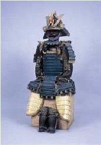盛上本小札縹糸威二枚胴具足の写真