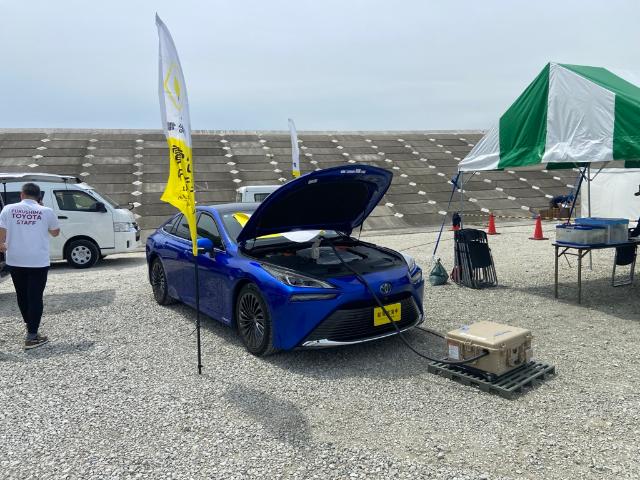 FCVからステージ上へ電源供給