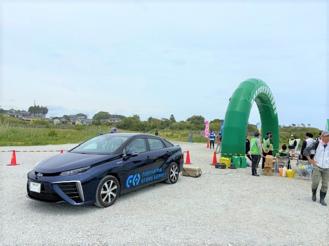 バルーンアーチへの電源供給