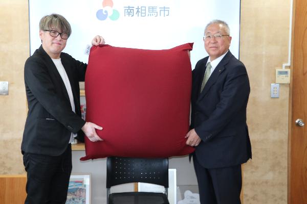 【令和8年4月24日】株式会社Yogibo様からの相馬野馬追副賞協賛贈呈式