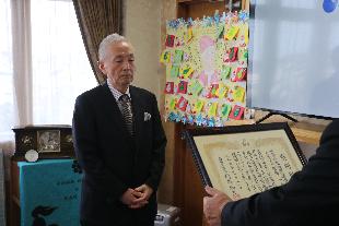 【令和7年12月23日】株式会社北斗電気設備工事からのふるさと納税に係る感謝状贈呈式