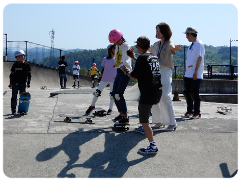 韓国選手団コーチによる指導の写真