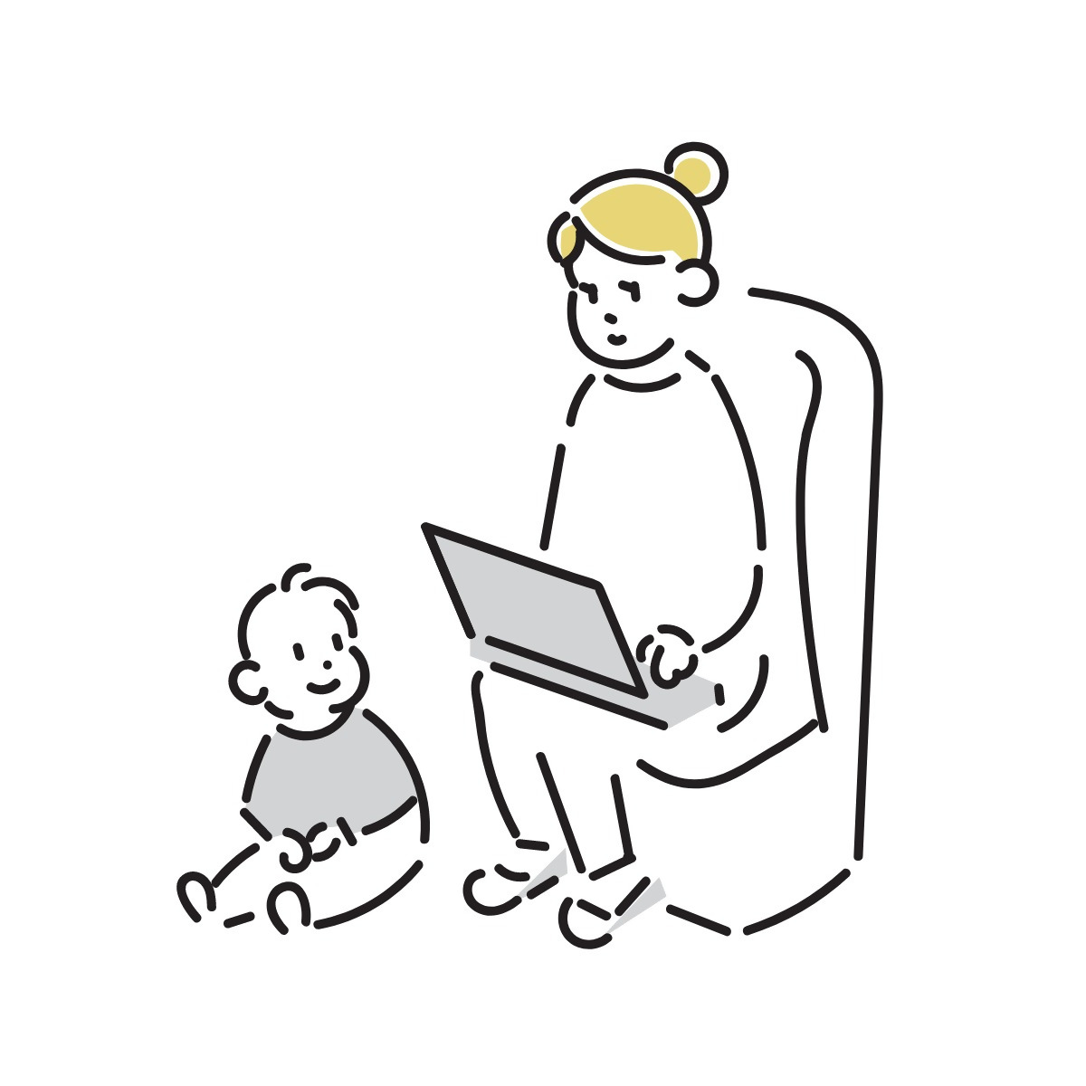 オンラインお母さんと子ども