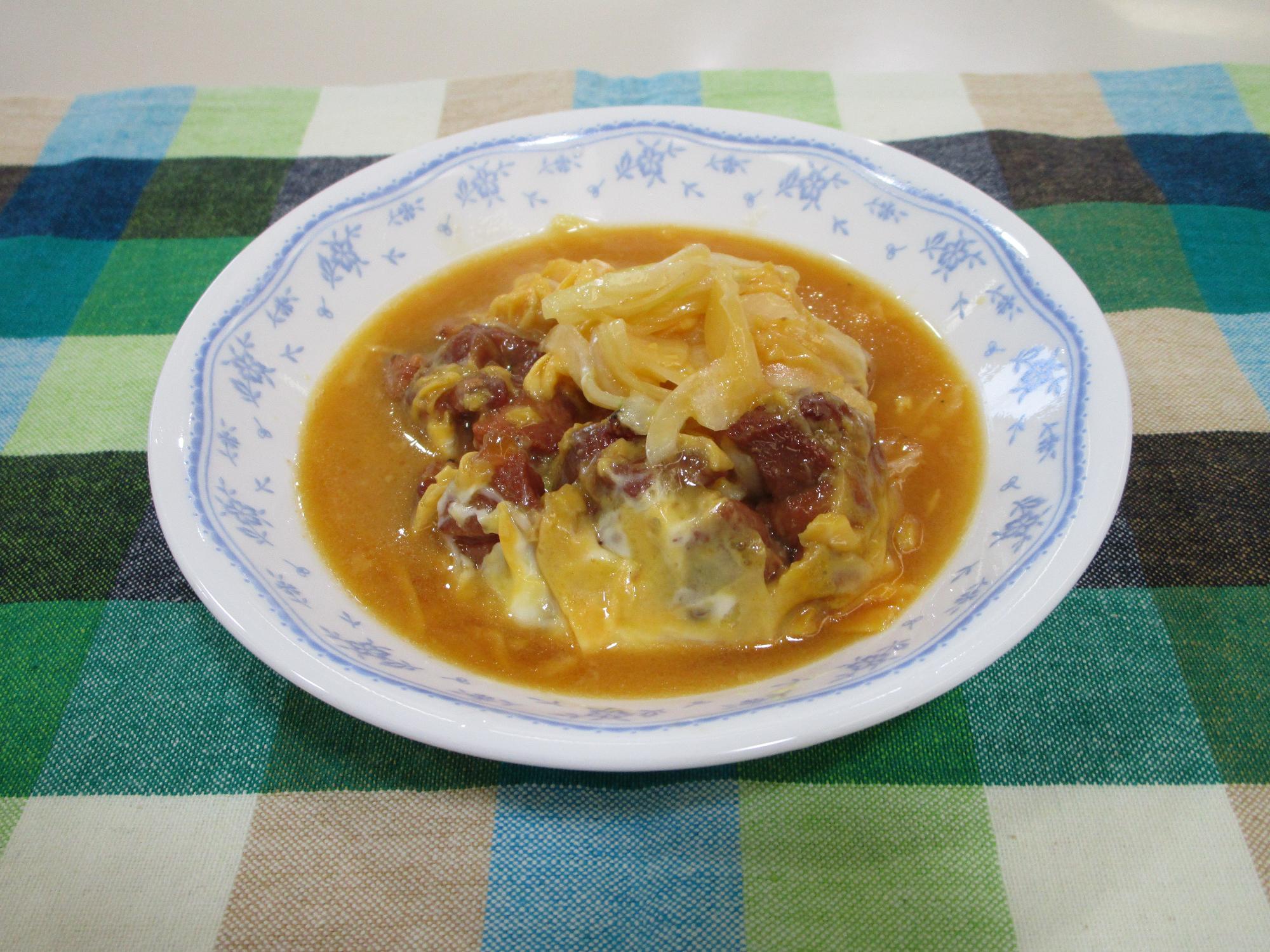ポリ袋料理できあがりの写真