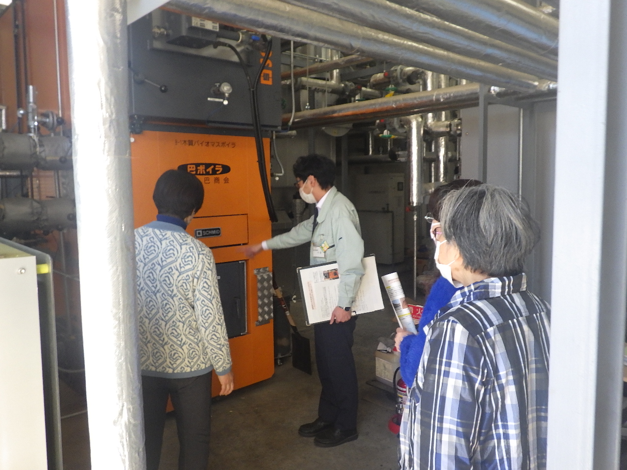 第2回大町地域交流センター施設見学会機械見学の状況