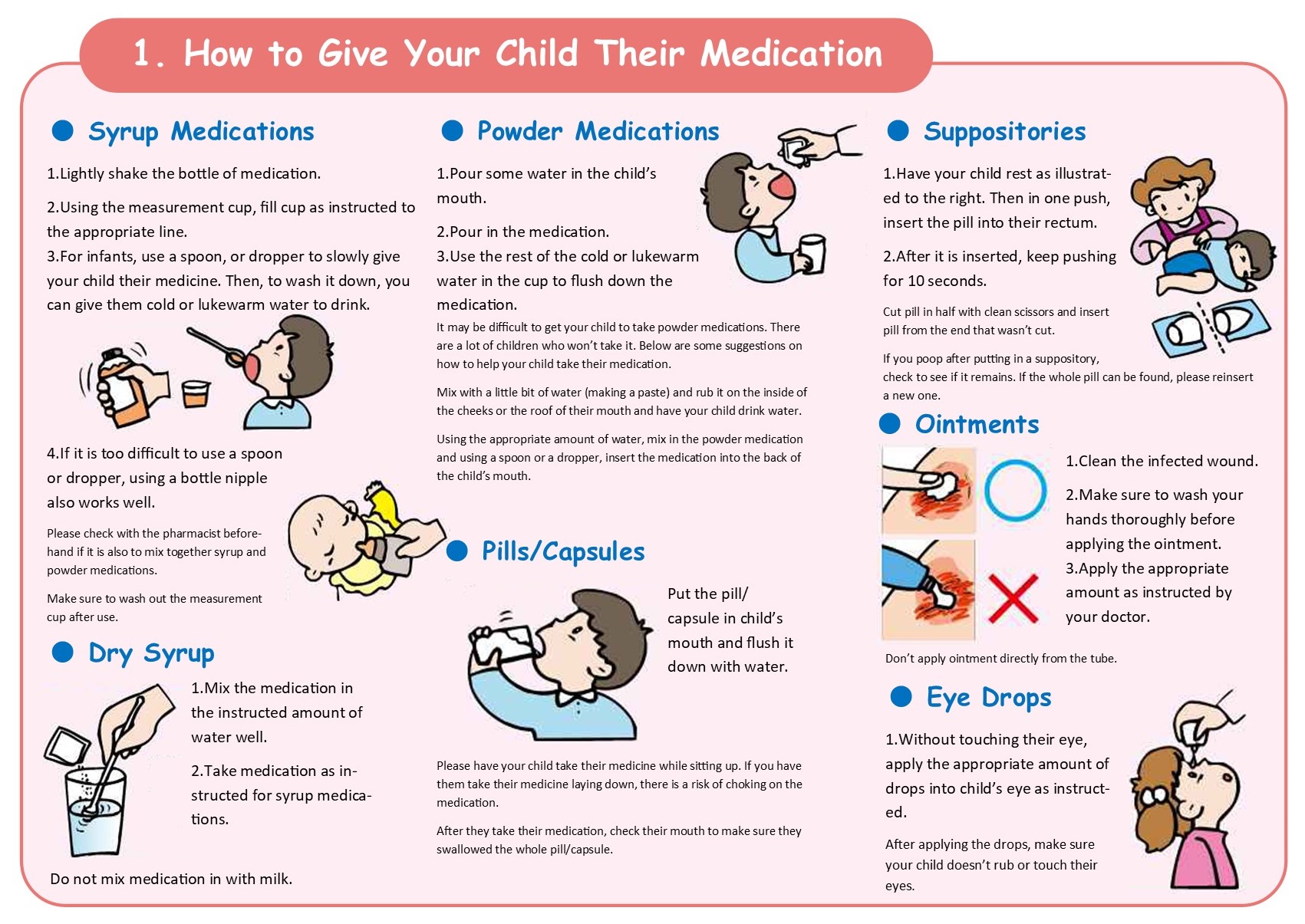 Giving your child their medicine