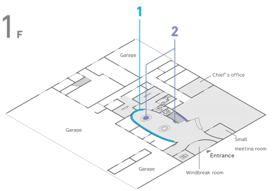 Floor map: 1st floor