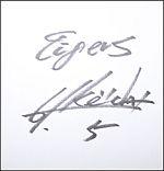 阪神タイガース平野恵一選手直筆サインの写真