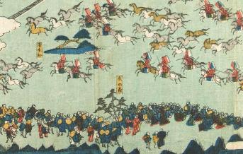 奥州相馬妙見祭其二馬追之図（部分 南相馬市博物館蔵）