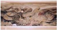 Dragon wood carving
