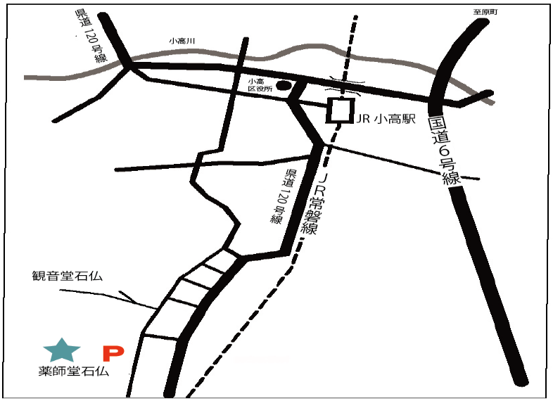 薬師堂石仏地図